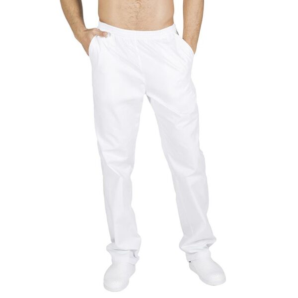 PANTALON SANITARIO BLANCO C/GOMA REF 772G